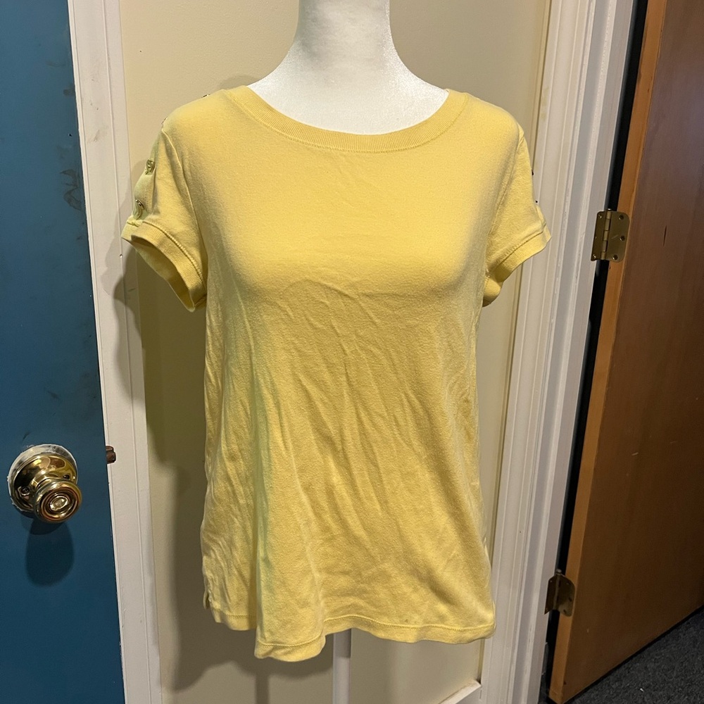 Talbots Sunny Yellow Short Sleeve Tee